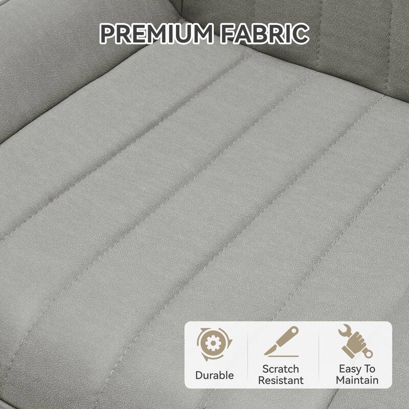 Modern Dining Chairs Set of 2, Comfy Dining Room Chairs with Thick Cushions, Upholstered Fabric Kitchen Side Chairs