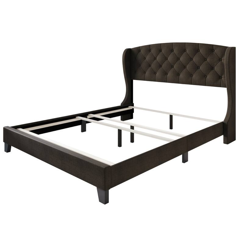 Clayfell Hartford Tufted Upholstered Panel Bed