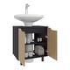 preview thumbnail 12 of 11, Marlo Under Sink Cabinet with Two Doors and Interior Storage Shelves, Freestanding Bathroom Storage