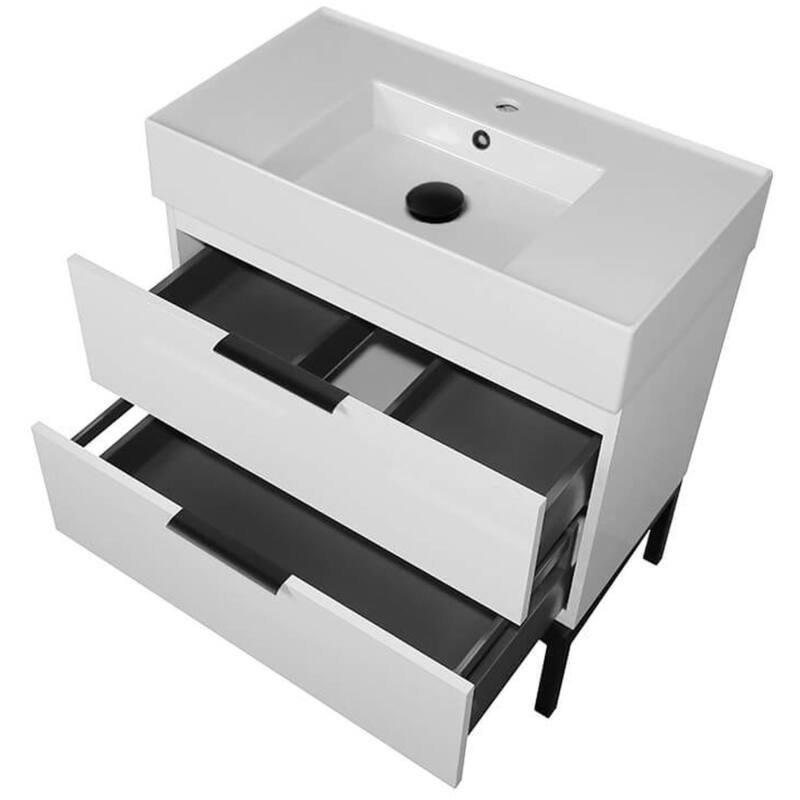 Nameeks Derin-3217 Derin 32" Free Standing Single Basin Vanity Set