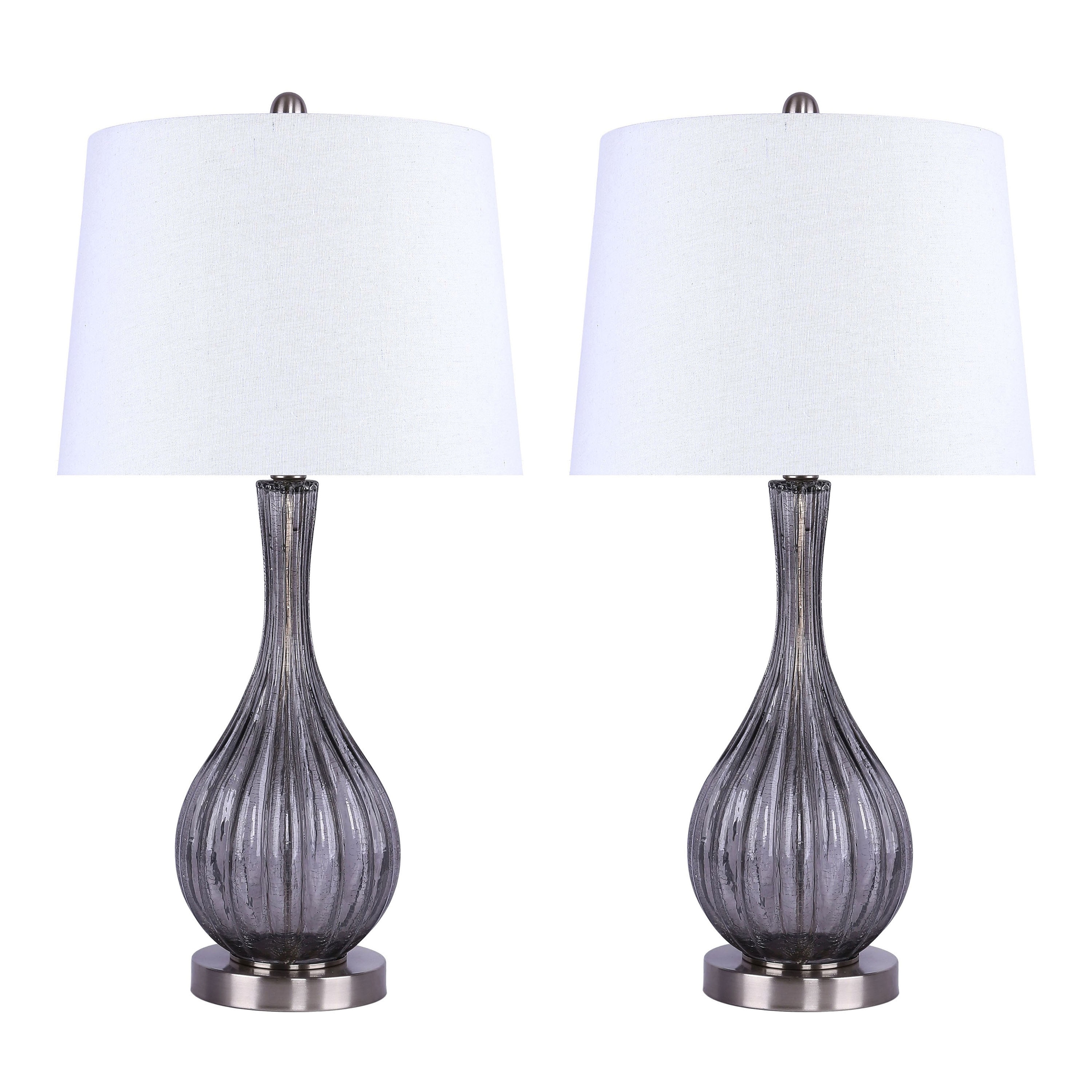 Jenny 27.25" Crackle Glass Table Lamp (Set of 2)