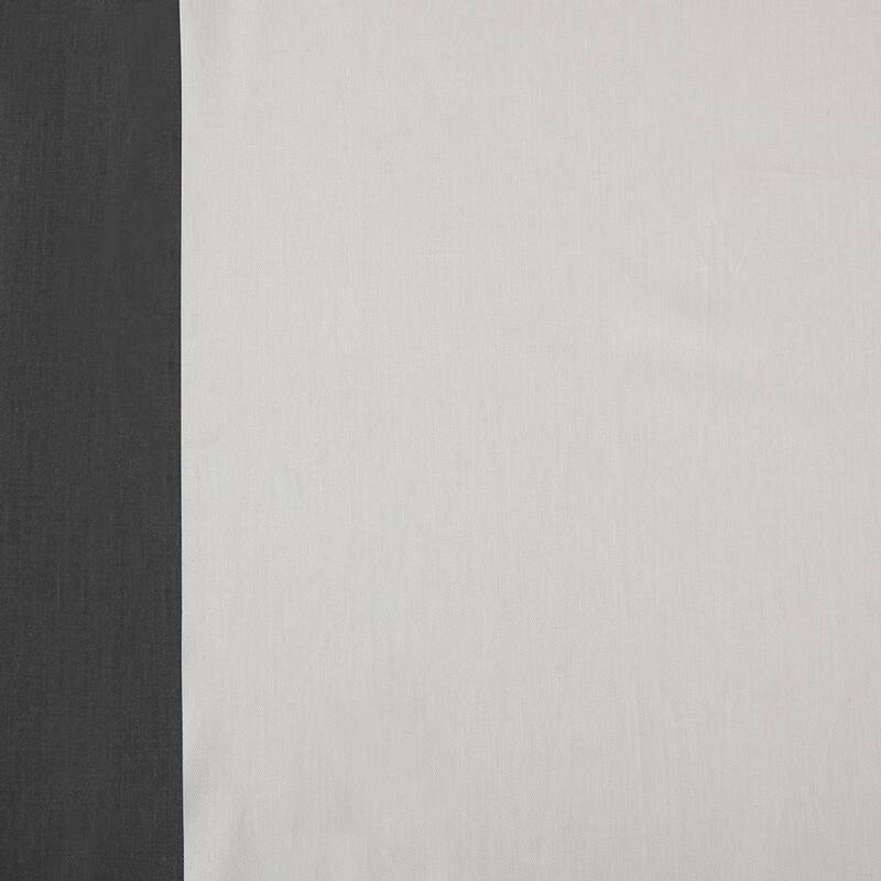 Exclusive Fabrics Modern Color block Cotton Vertical Pleated Curtain (1 Panel) - Luxury Home Decor curtains