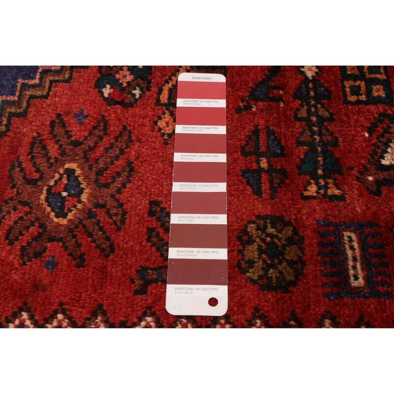 ECARPETGALLERY Hand-knotted Andelz Red Wool Rug - 3'9 x 6'11