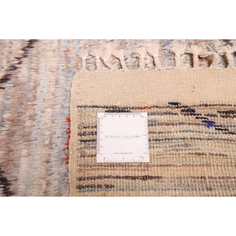 ECARPETGALLERY Hand-knotted Pak Finest Marrakesh Grey Wool Rug - 8'1 x 9'9