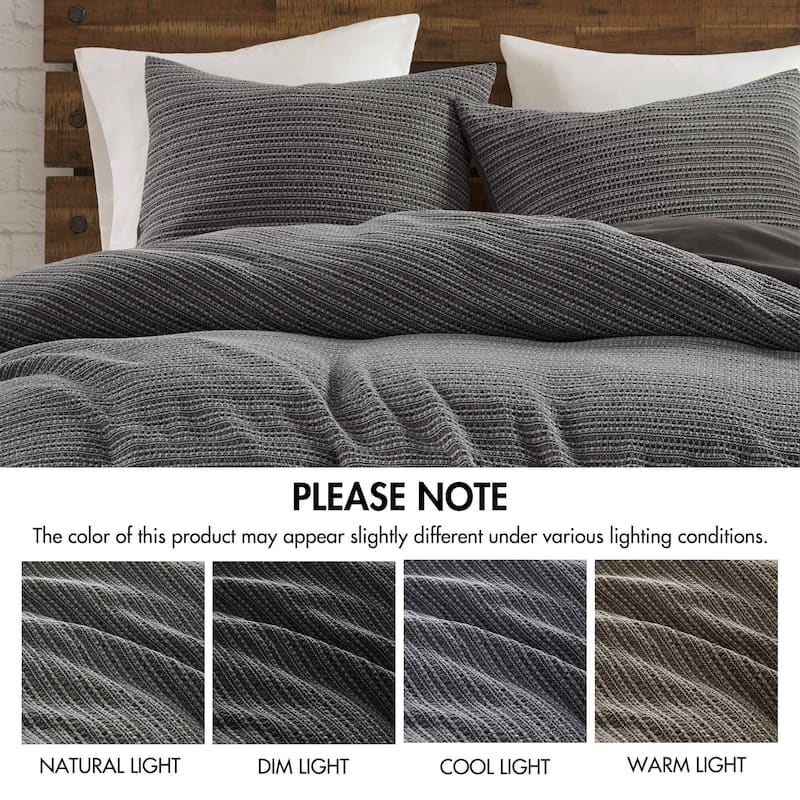 Woolrich Lyon Waffle Washed Duvet Set
