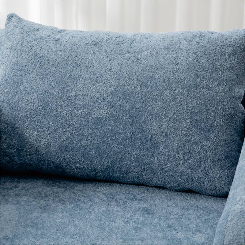 40"W Single Foldable Sofa Bed Equipped with Armrest and Backrest