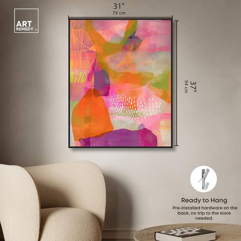 Garnet Gleam V Canvas by Art Remedy