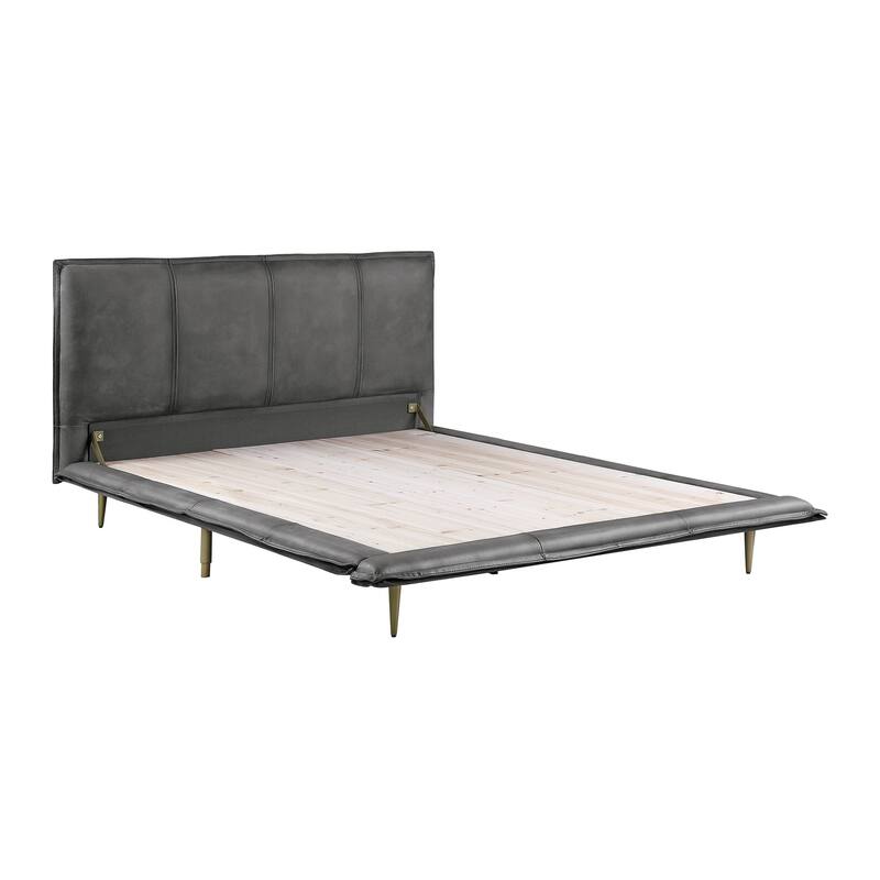 Givens Platform Bed with Metal Leg