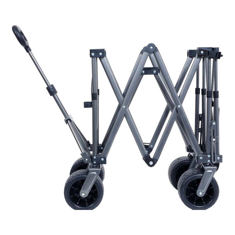 Collapsible Folding Wagon with Big Wheels - N/A