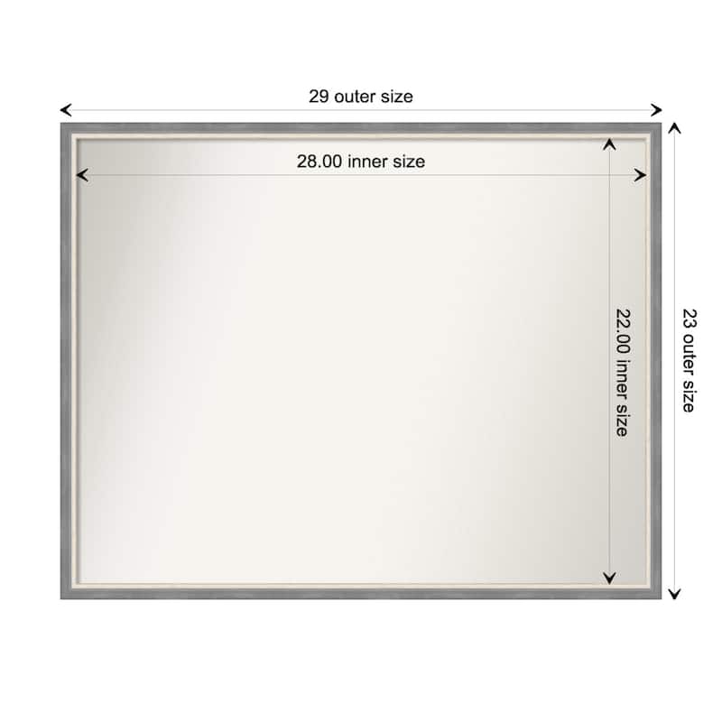 Theo Narrow Non-Beveled Wood Framed Wall Mirror