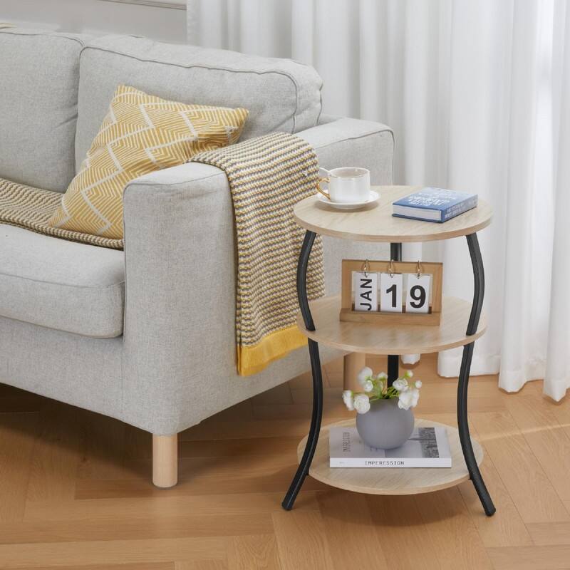 Snack Table TV Tray Table - 15.75"D x 15.75"W x 24"H