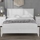 preview thumbnail 1 of 37, Modern Simple Solid Wood Platform Bed - Elegant Wood Bed with Headboard