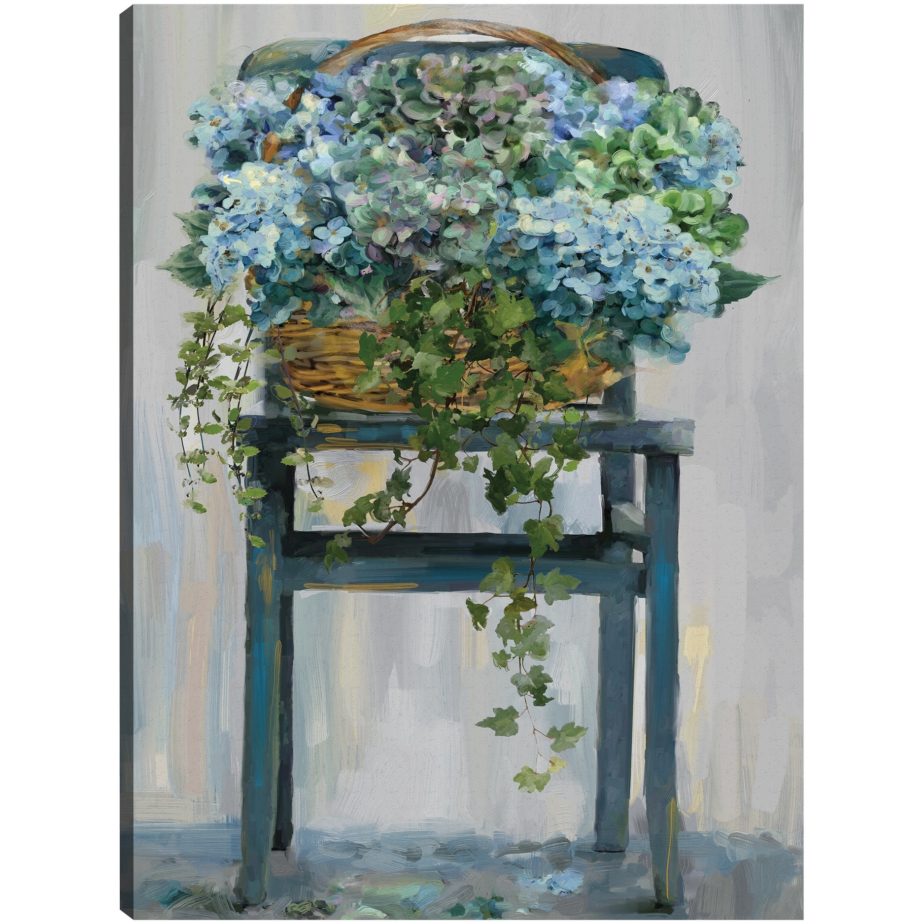 Farmhouse Hydrangeas By Studio Arts Canvas Art Print