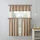 No. 918 Martine Microfiber Semi-Sheer Rod Pocket Kitchen Curtain Valance and Tiers Set