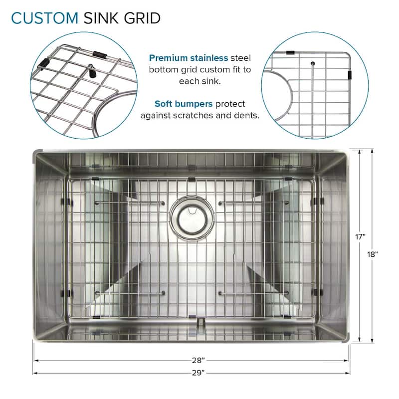 Transolid TRS_RSB291810 Rimless 29" Undermount Single Basin Kitchen