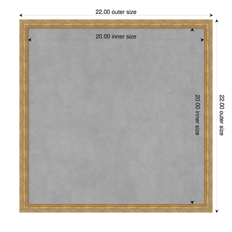 Amanti Art Mila Dark Gold Framed - 22 x 22 in - Mila Dark Gold
