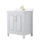 Option White / White Quartz Top / Brushed Gold Hardware