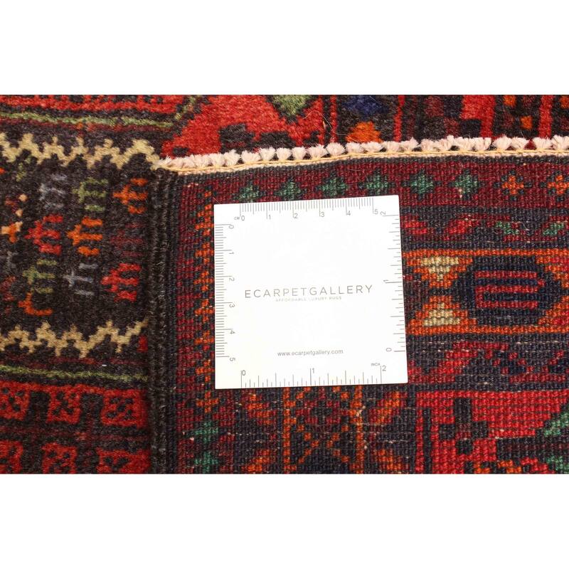 ECARPETGALLERY Hand-knotted Teimani Red Wool Rug - 2'8 x 4'0