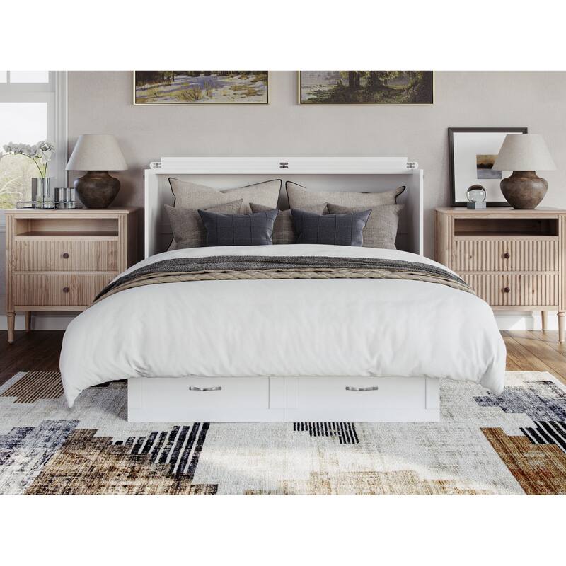 Chelsea Queen Murphy Bed Chest with Mattress