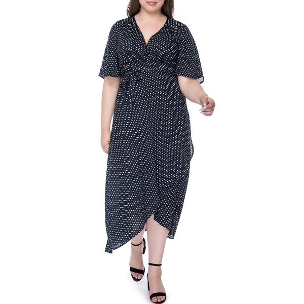 bobeau orna wrap dress
