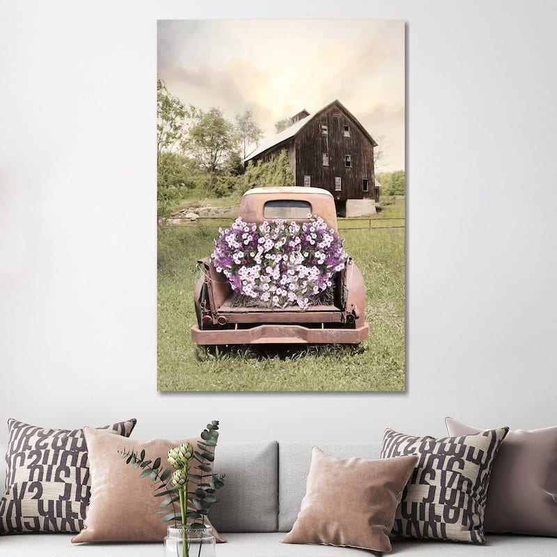 iCanvas "Petunia Truck" by Lori Deiter Canvas Print