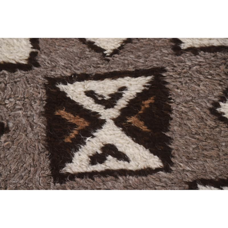 Tribal Anatolian Runner Rug Handmade Turkish Wool Carpet - 3'5"x 12'9"