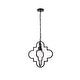 preview thumbnail 1 of 14, Sage 1 Light Pendant in black - 15 Inch