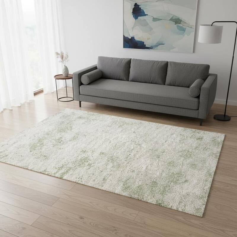 HomeRoots Abstract Modern Rectangle Area Rug - 5' X 8'