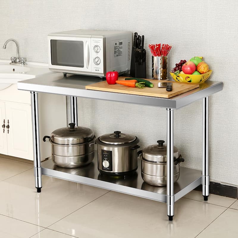 Gymax 24'' x 36'' Stainless Steel Food Prep & Work Table Commercial - See Details