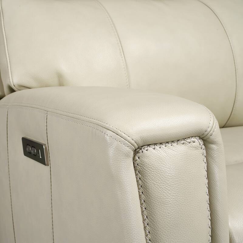 Genuine Leather 3-Piece Power Reclining Sofa Set with Power Headrest and USB&USB-C Port, Zero Gravity