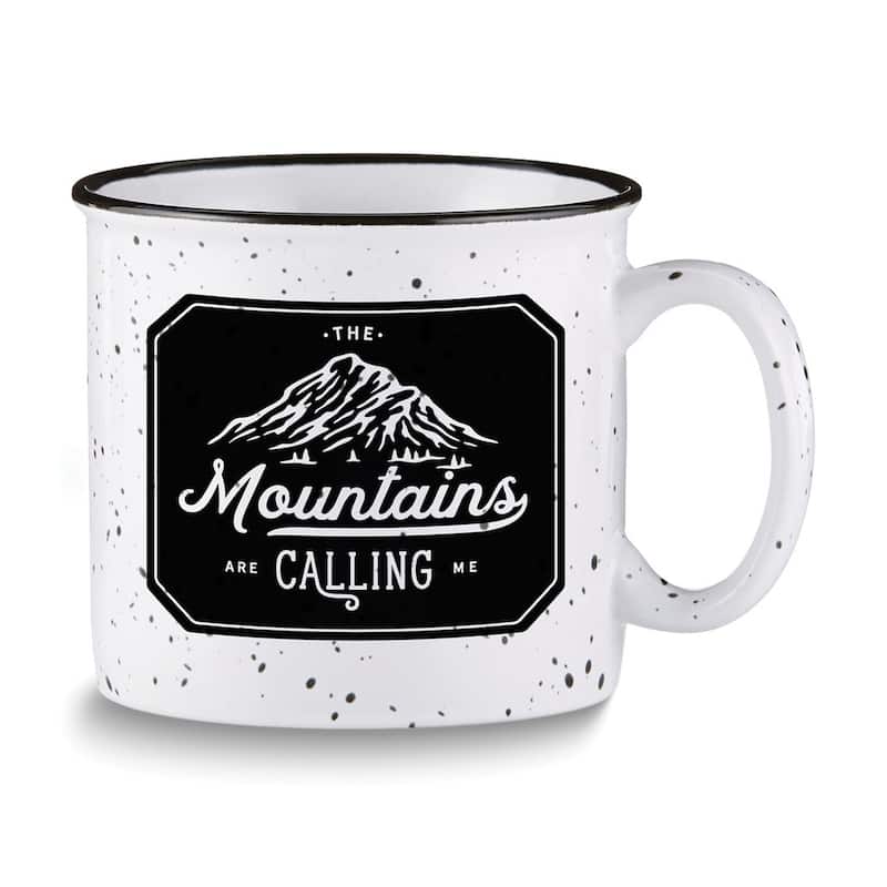 Curata The Mountains Are Calling Me 13 Ounce Ceramic Mug