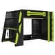 preview thumbnail 20 of 45, Full Size Loft Bed with Bulit-in Desk and RGB Light, Wooden Loft Bedframe w/ Multi-storage Shelves & Ladder, Kids Playhouse Bed