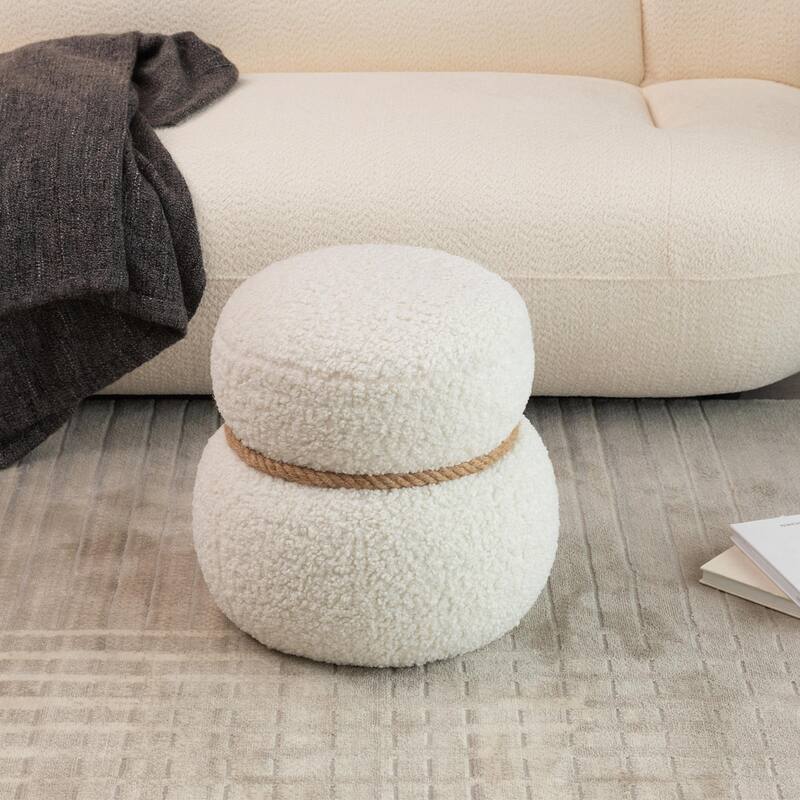 snowman stool, seat body width 14.56 inches, round belly, playful cute, suitable for any space
