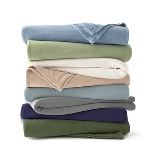 Supersoft Fleece Blanket All-Season Lightweight Throw Machine Washable