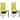 vidaXL Dining Chairs 2 pcs Green Fabric