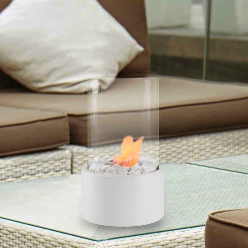 10.5" Bio Ethanol Round Portable Tabletop Fireplace
