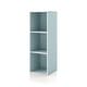 preview thumbnail 64 of 202, DH BASIC Modern Wood Customizable Stackable Storage Organizer - Cube Shelves, Drawer Cabinet, Bookcase with Doors by Denhour 3-Cube - Light Blue