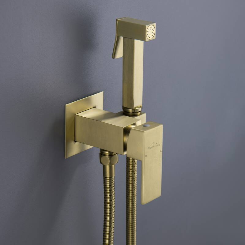 Wall Mount Single-Handle Bidet Faucet with Handle