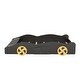 preview thumbnail 26 of 26, Playful Design Race Car-Shaped Full Size Platform Bed with Wheels,Sturdy Wood Construction and Storage Space