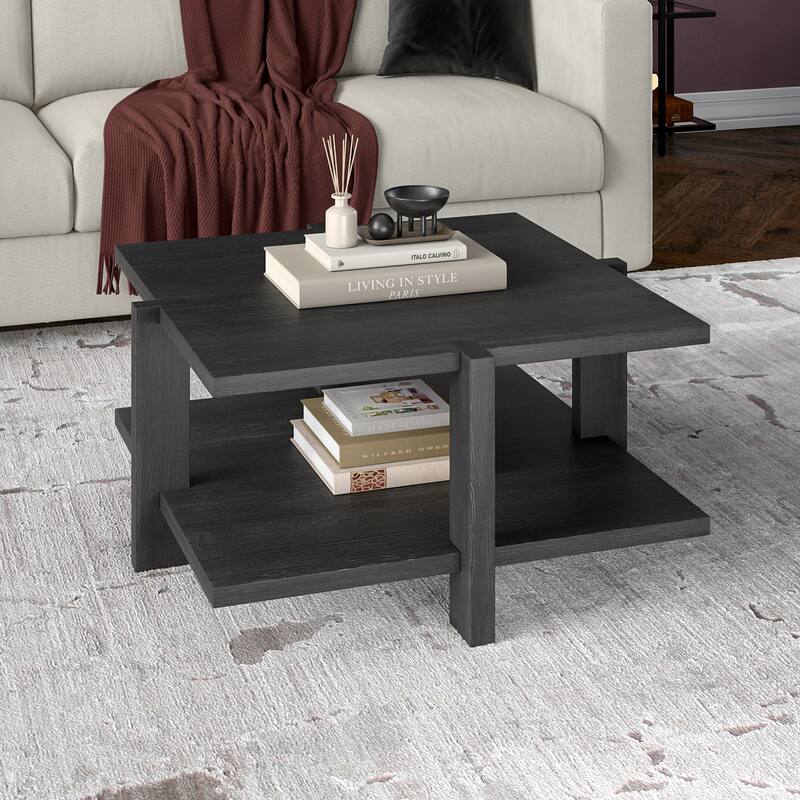 Ingrid 34.66" Wide Square Coffee Table