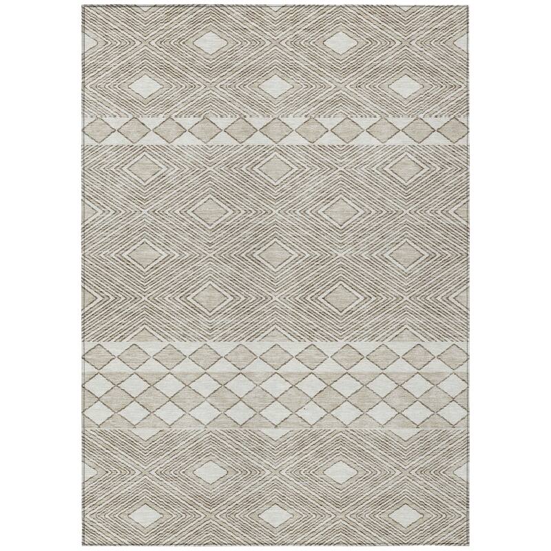 Machine Washable Indoor/ Outdoor Chantille Moroccan Boho Rug