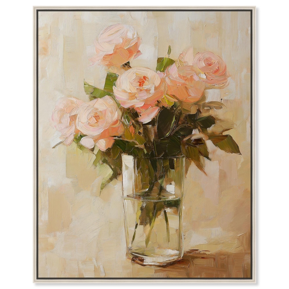Soft Pink Blooms Canvas by Art Remedy