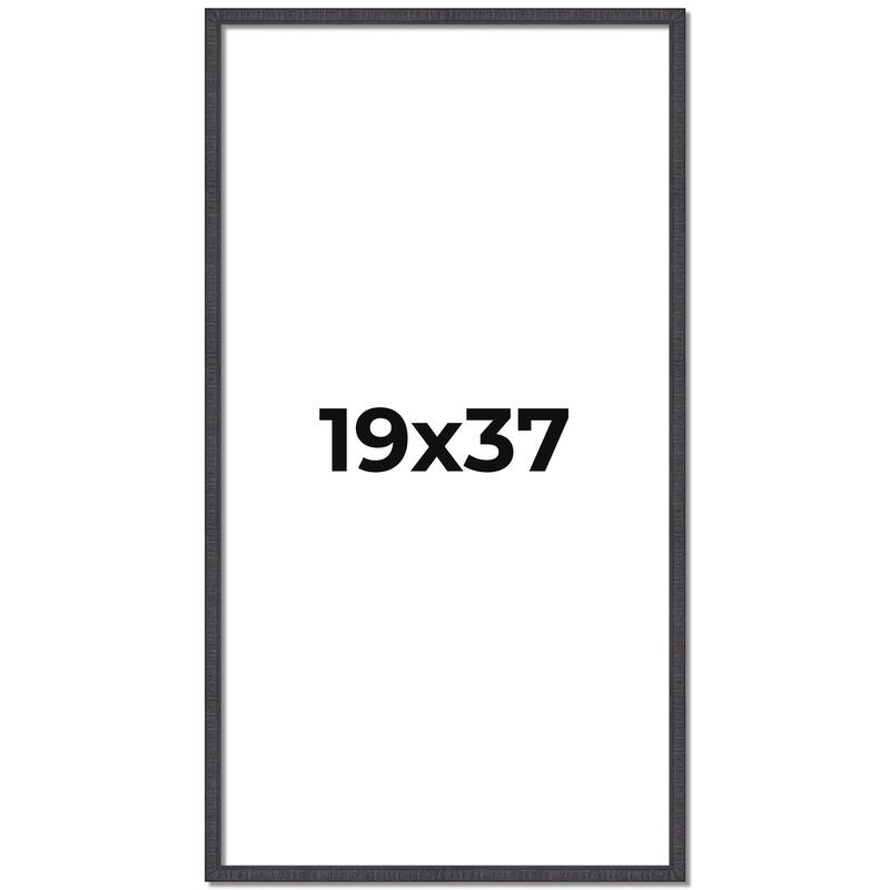 19x37 Frame Brown Picture Frame - Complete Modern Photo Frame Includes