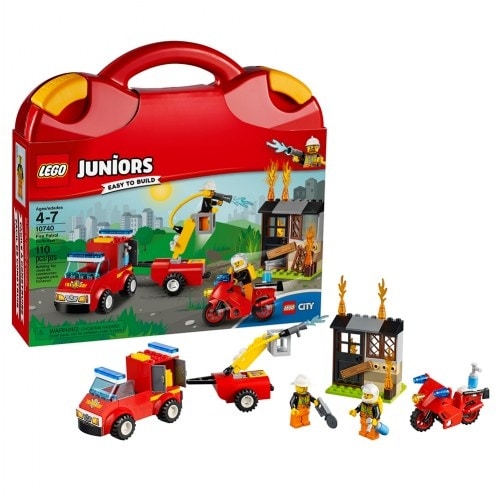lego juniors fire patrol suitcase 10740