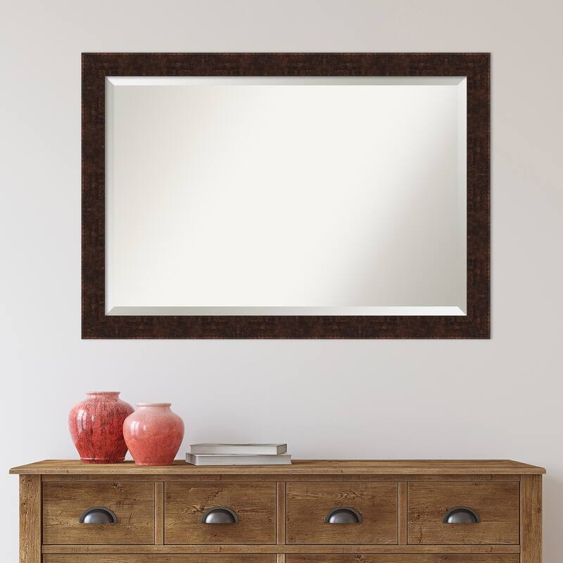 Beveled Bathroom Wall Mirror - William Frame