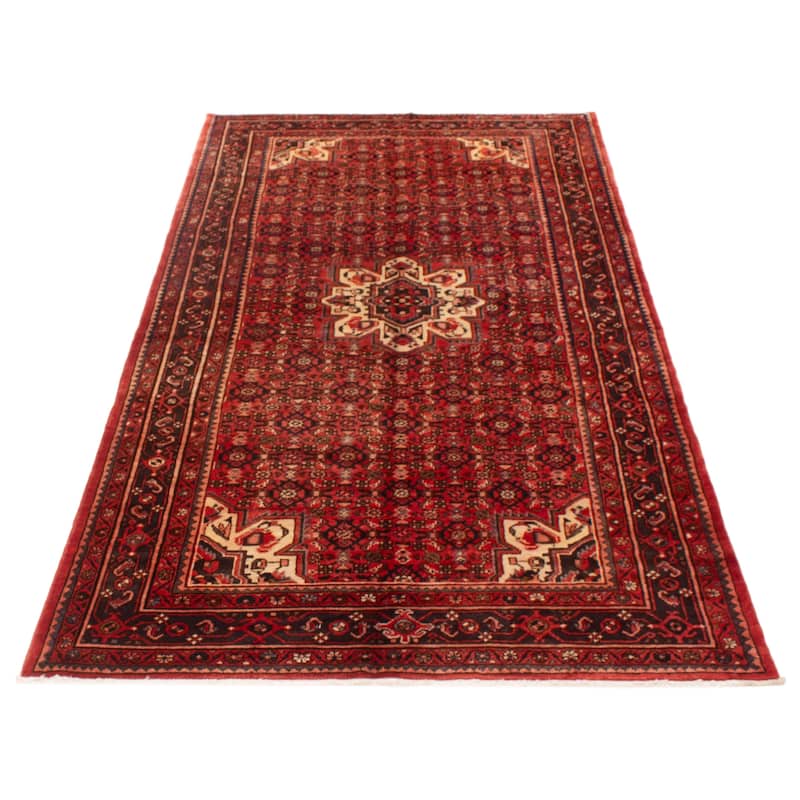 ECARPETGALLERY Hand-knotted Andelz Red Wool Rug - 5'7 x 11'0