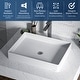 preview thumbnail 4 of 7, Karran Sternhagen SQS500 Quartz 23-5/8 inch x 17-3/4 inch Rectangular Bathroom Vessel Sink