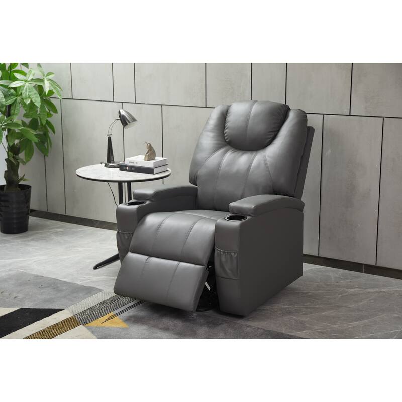Power Lift Recliner Chair PU Leather for Elderly