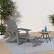 preview thumbnail 30 of 52, WINSOON Set of 2 HIPS Folding Adirondack Chair with Adjustable Backrest and Retractable Ottoman