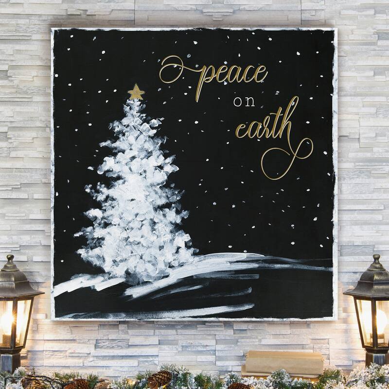 Peace on Earth Tree -Gallery Wrapped Canvas